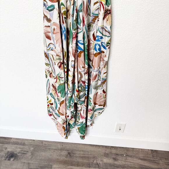 [World Market] Tropical Print Boho Oversized Jumpsuit NWT Size Small Medium S/M - Picture 10 of 12